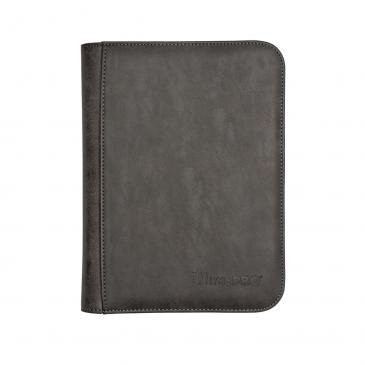 Ultra Pro Zippered 4-Pocket (Holds 160) Premium PRO-Binder - Suede Collection: Jet