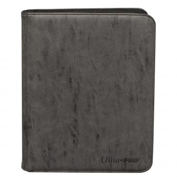 Ultra Pro - Zippered 9-Pocket Premium PRO-Binder - Suede Collection: Jet