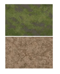 6x4 Game Mat - Broken Grassland / Desert Scrubland