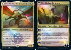 Nicol Bolas, the Ravager // Nicol Bolas, the Arisen - Foil DCI Judge Promo