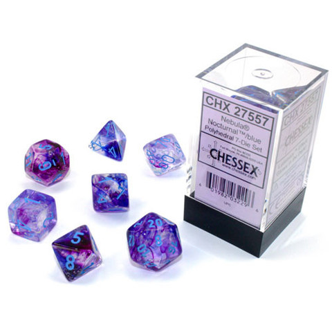 7-Die Set Nebula Luminary: Nocturnal/Blue