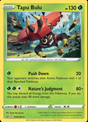 Tapu Bulu - 016/163 - Rare - Non Holo - Theme Deck Exclusives