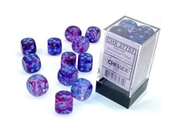 12Ct Nebula D6 Dice Set Nocturnal/Blue Luminary (CHX27757)