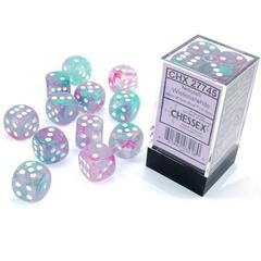 12Ct Nebula D6 Dice Set Wisteria/White Luminary (CHX27745)