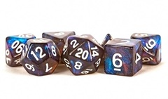 16mm Stardust Acrylic Poly Dice Set: Galaxy