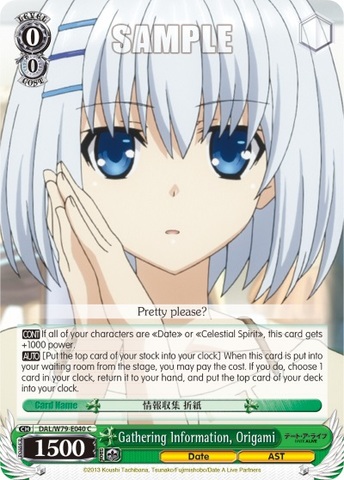 Gathering Information, Origami - DAL/W79-E040 - C