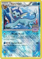 Vaporeon - 25/108 - Promotional - Reverse Holo State, Province Championship 2013 Staff Promo