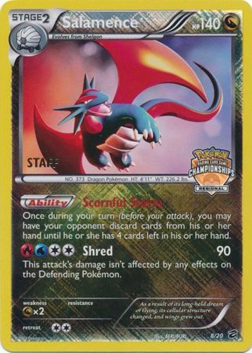 1x Salamence - 8/20 - STAFF Regional Championship Promo