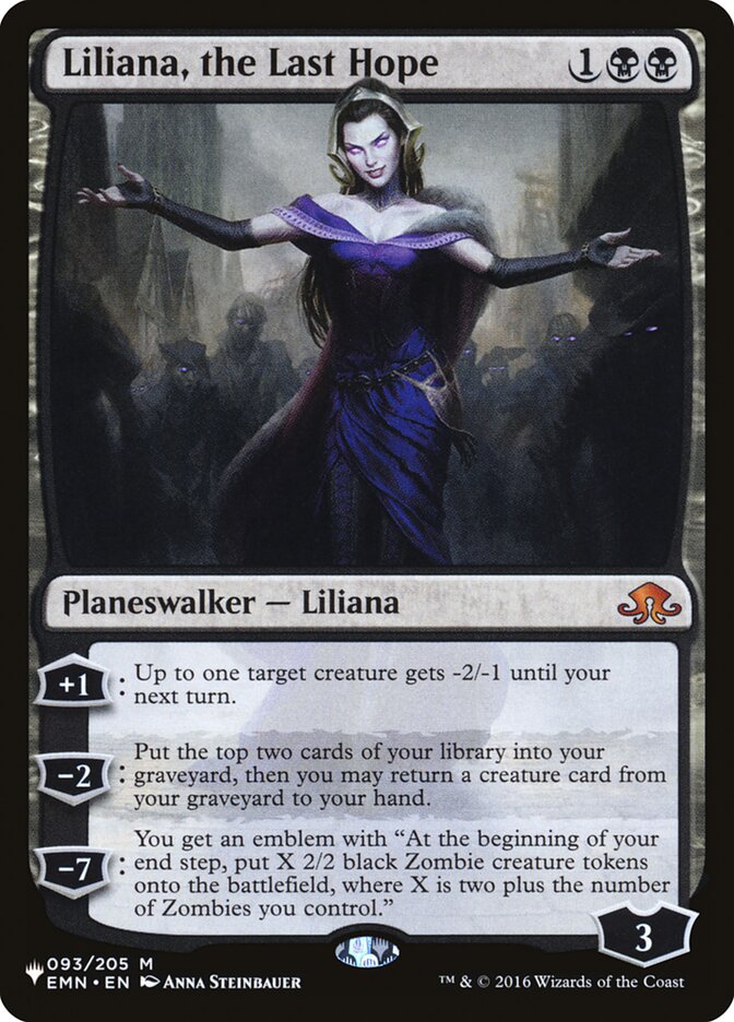 Liliana, the Last Hope - The List