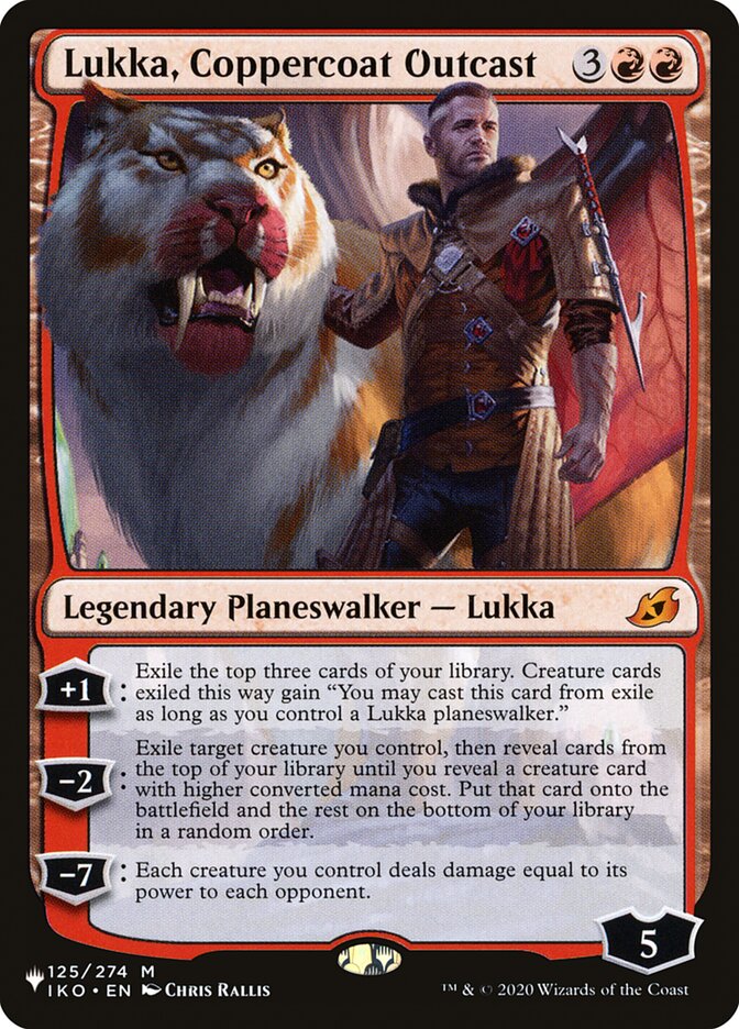 Lukka, Coppercoat Outcast - The List