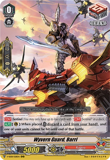 Wyvern Guard, Barri - V-SS08/028EN - RRR