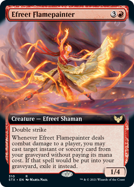 Efreet Flamepainter - Foil - Extended Art