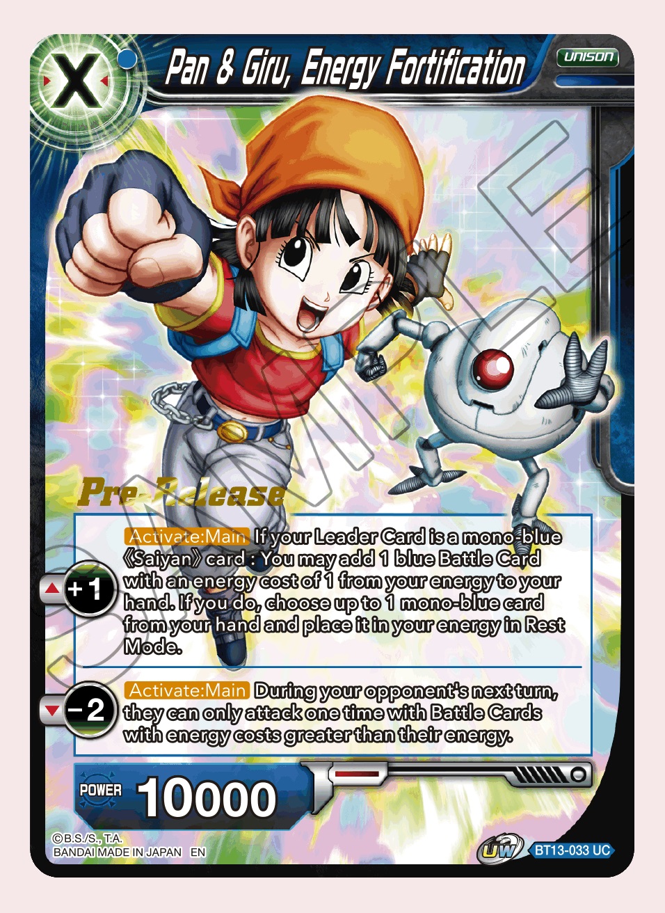 Pan & Giru, Energy Fortification - BT13-033 - UC