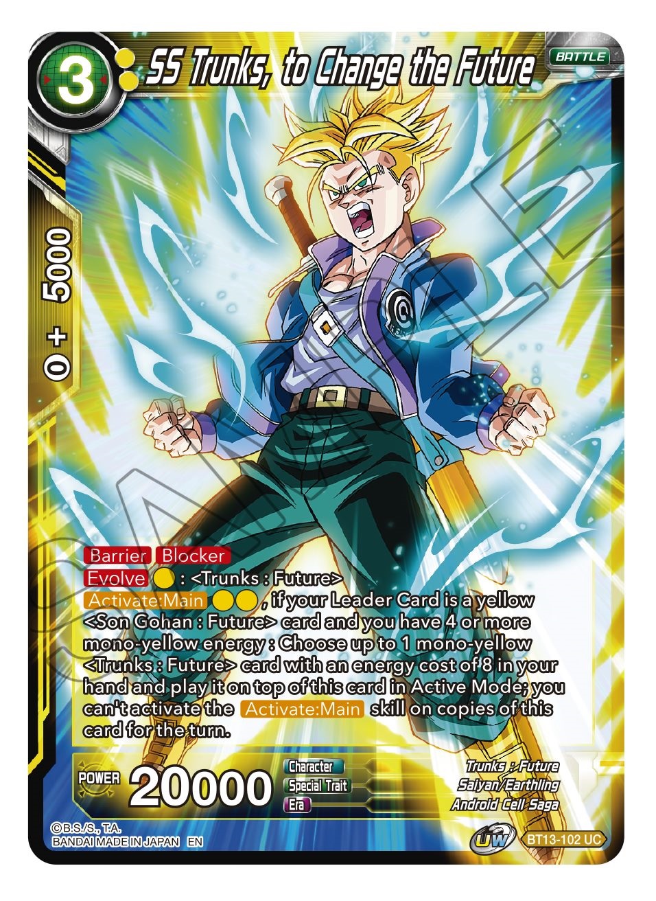 SS Trunks, to Change the Future - BT13-102 - UC