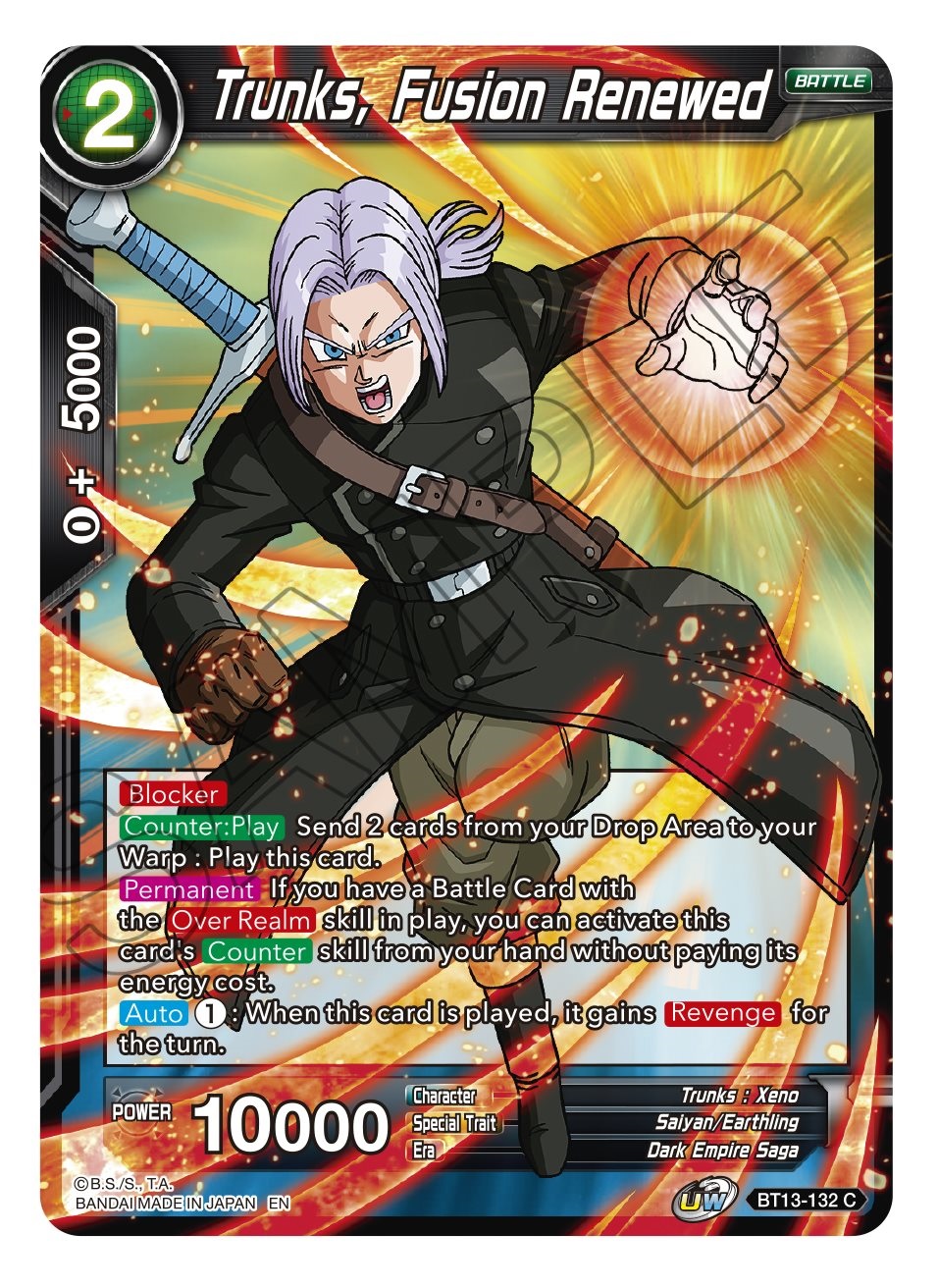 Trunks, Fusion Renewed - BT13-132 - C