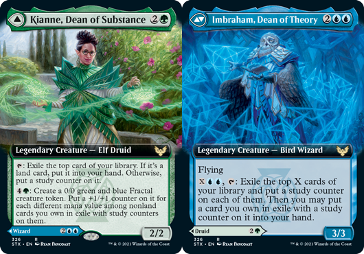 Kianne, Dean of Substance // Imbraham, Dean of Theory - Foil - Extended Art