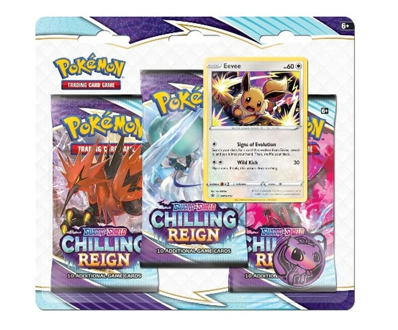 Sword & Shield: Chilling Reign 3-Pack Blister - Eevee
