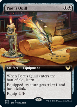 Poets Quill - Foil - Extended Art