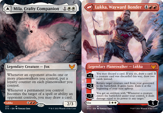 Mila, Crafty Companion // Lukka, Wayward Bonder - Borderless