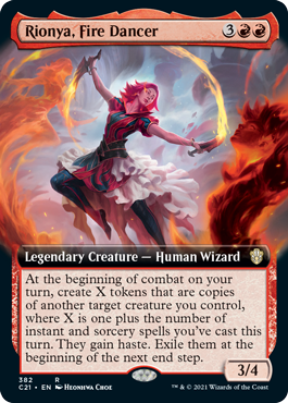 Rionya, Fire Dancer - Extended Art