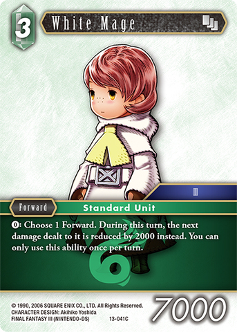 White Mage - 13-041C - Foil