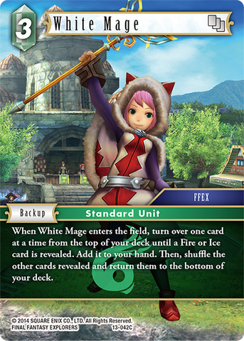 White Mage - 13-042C - Foil