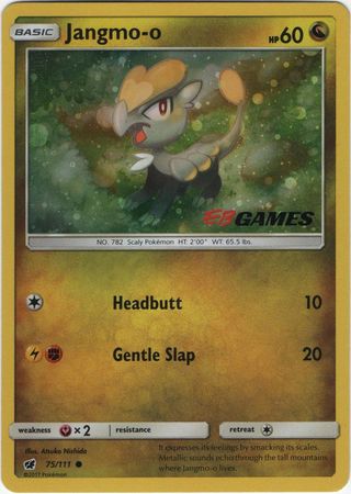 eb games pokemon promo cards Jangmo-o - 75/111 - Cosmos Holo - Stamp Exclusive - Singles » Promos » Pokemon Promos The item available is listed in the Title EB Games Stamped Pokémon TCG