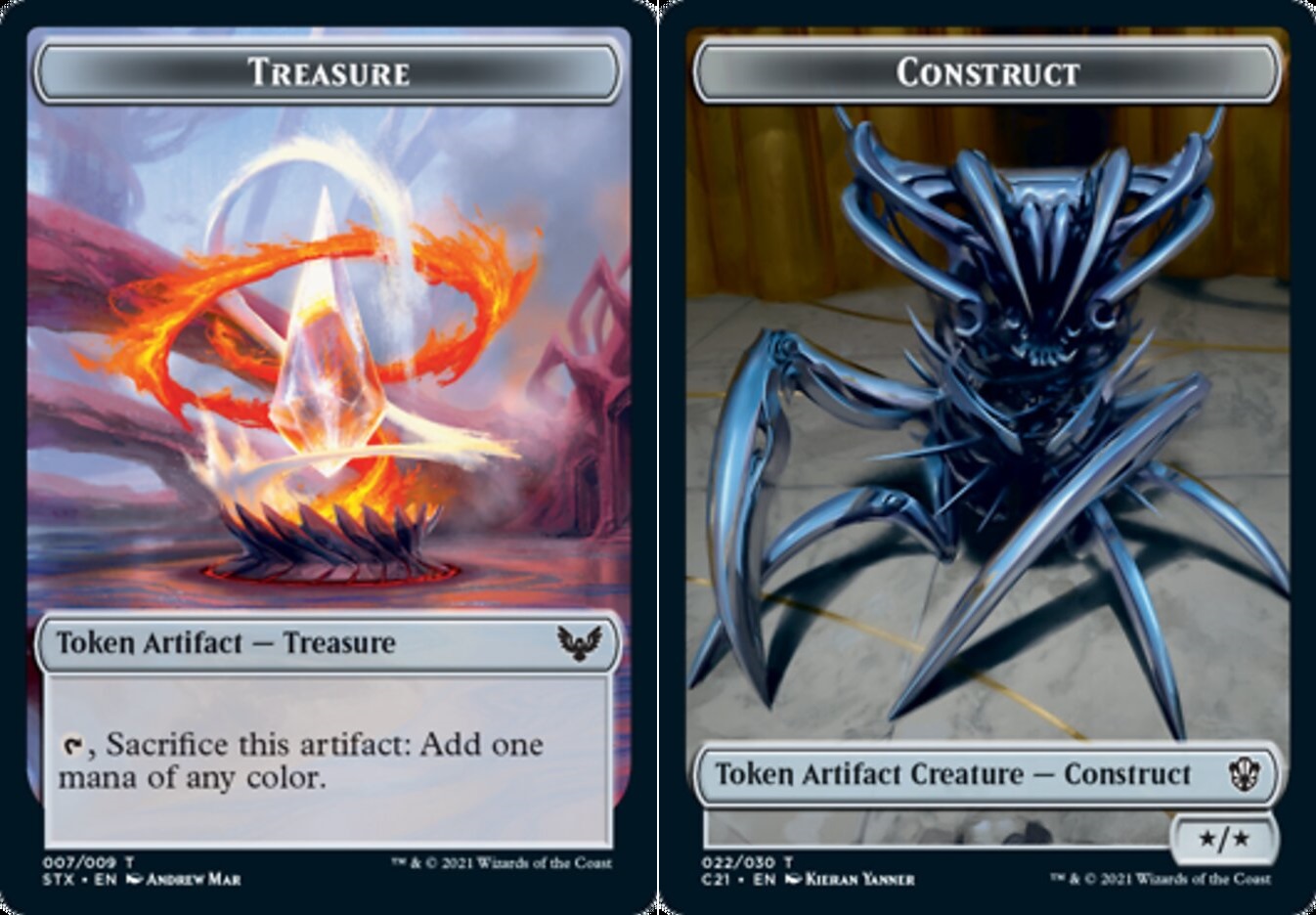 Treasure // Construct (Tezzeret) Tokens