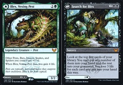 Blex, Vexing Pest // Search for Blex - Foil - Prerelease Promo