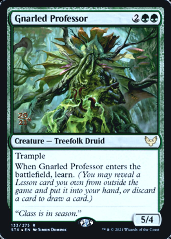 Gnarled Professor - Foil - Prerelease Promo