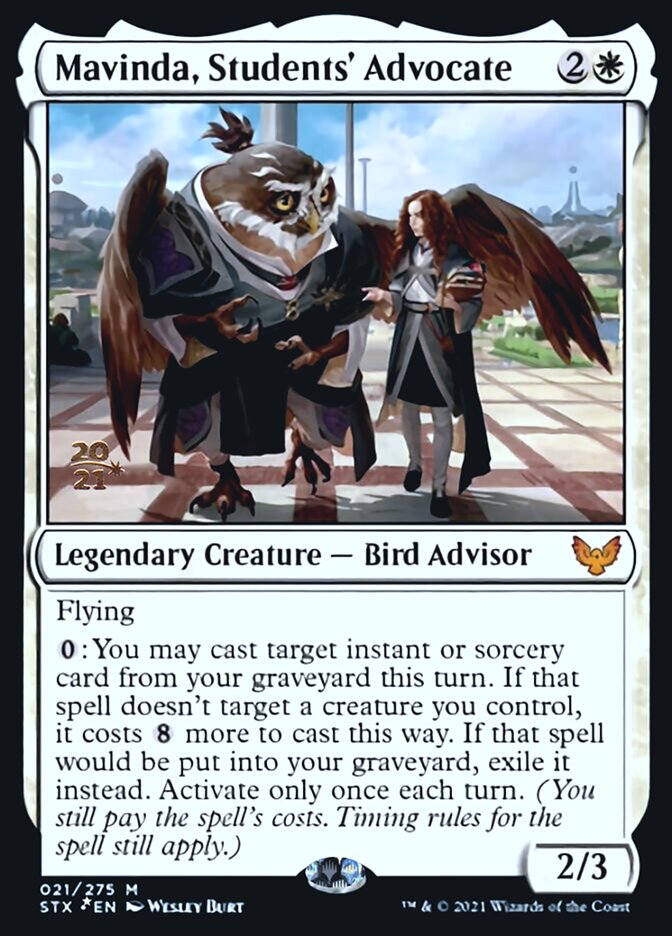 Mavinda, Students Advocate - Foil - Prerelease Promo