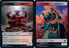 Avatar (001) // Spirit (006) Double-Sided Token - Foil