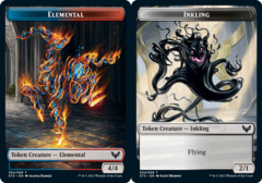 Elemental (002) // Inkling (004) Double-Sided Token - Foil