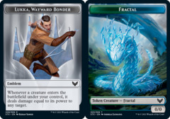 Emblem - Lukka, Wayward Bonder // Fractal Token - Foil