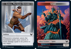 Emblem - Lukka, Wayward Bonder // Spirit Token - Foil