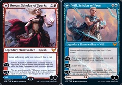 Rowan, Scholar of Sparks // Will, Scholar of Frost - Foil - Prerelease Promo