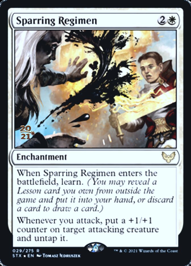 Sparring Regimen - Foil - Prerelease Promo