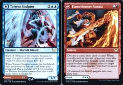 Torrent Sculptor // Flamethrower Sonata - Foil - Prerelease Promo