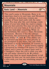 Mountain (257) - Foil - Full Text Lands