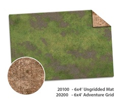 6x4 Adventure Mat - Broken Grassland / Desert Scrubland