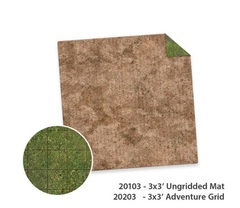 3x3 Adventure Mat - Broken Grassland / Desert Scrubland