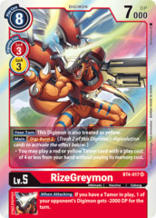 RizeGreymon - BT4-017 - SR