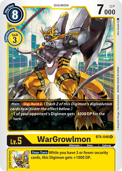 WarGrowlmon - BT4-046 - R