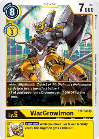 WarGrowlmon - BT4-046 - R
