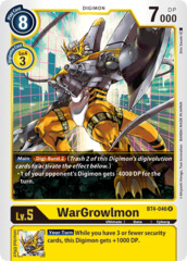 WarGrowlmon - BT4-046 - R