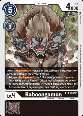 Baboongamon - BT4-068 - U
