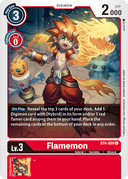 Flamemon - BT4-009 - C