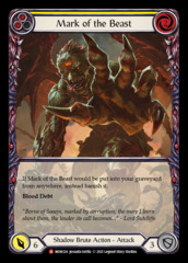 Mark of the Beast - Rainbow Foil - 1st Edition (Extended Art)