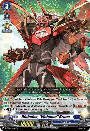 Diabolos, Violence Bruce - D-SD02/001EN - TD