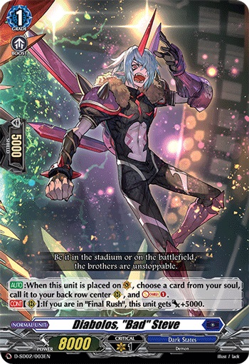 Diabolos, Bad Steve - D-SD02/003EN - TD
